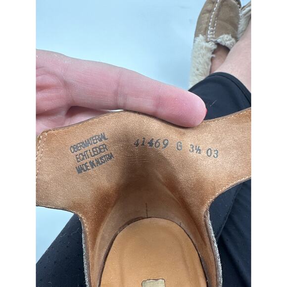 Paul Green Coco Metallic Taupe Leather Open Toe Ankle Strap Sandal UK 3.5/ US 6 - Picture 7 of 8